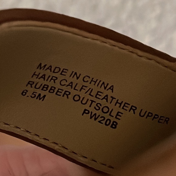 NWOB MICHAEL Michael Kors Marlon Leopard Calf Hair Leather Platform Sandals 6.5 - Picture 10 of 11